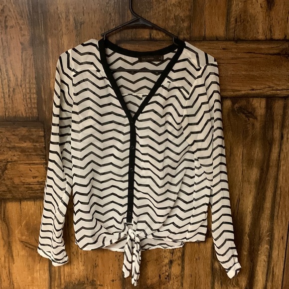 The Limited shear button up dress top - Picture 1 of 4